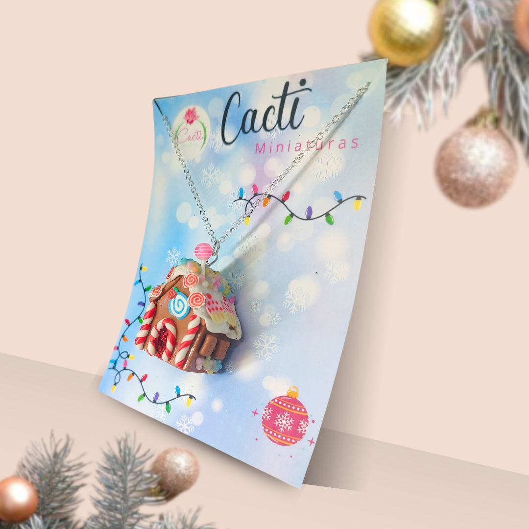 Collar casita de jengibre