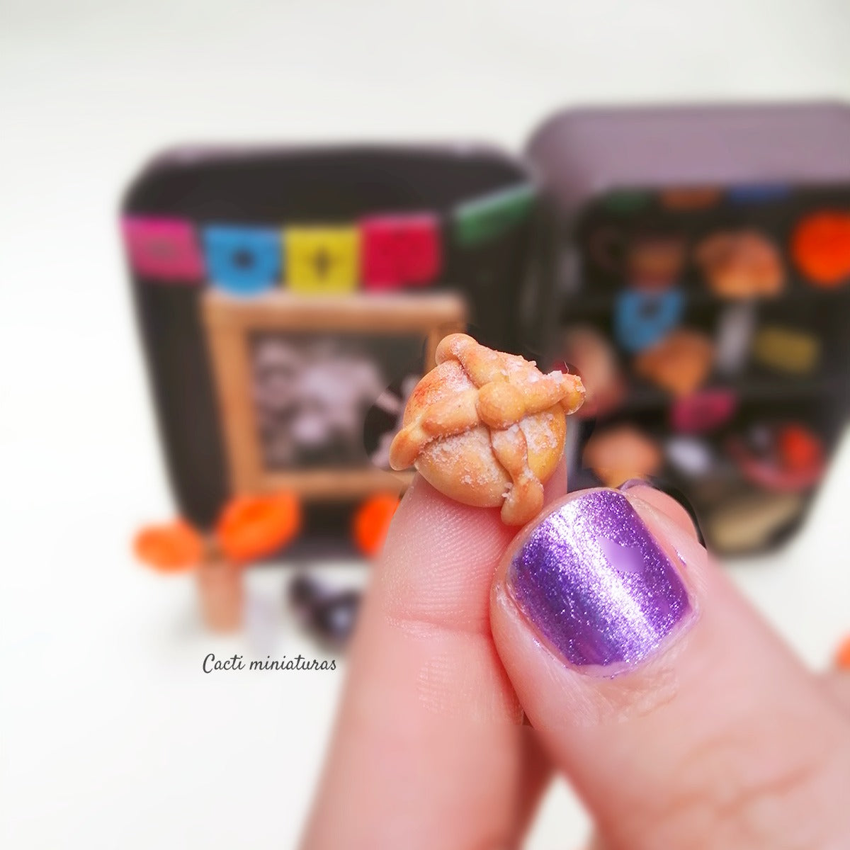 Mini ofrenda artesanal - Personalizada día de muertos