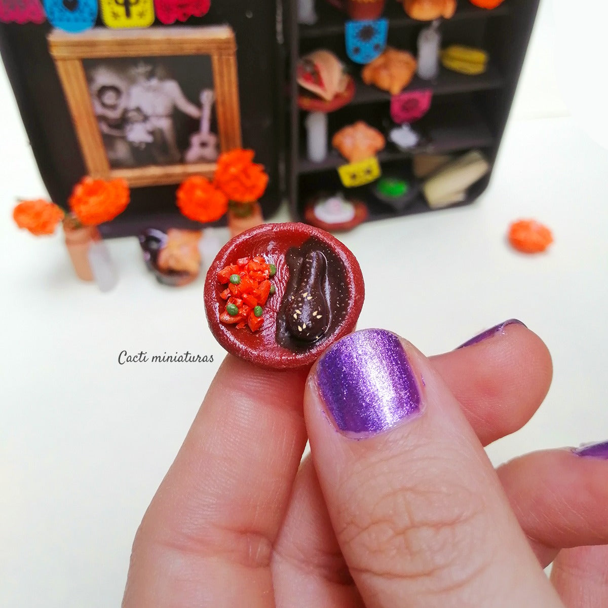 Mini ofrenda artesanal - Personalizada día de muertos