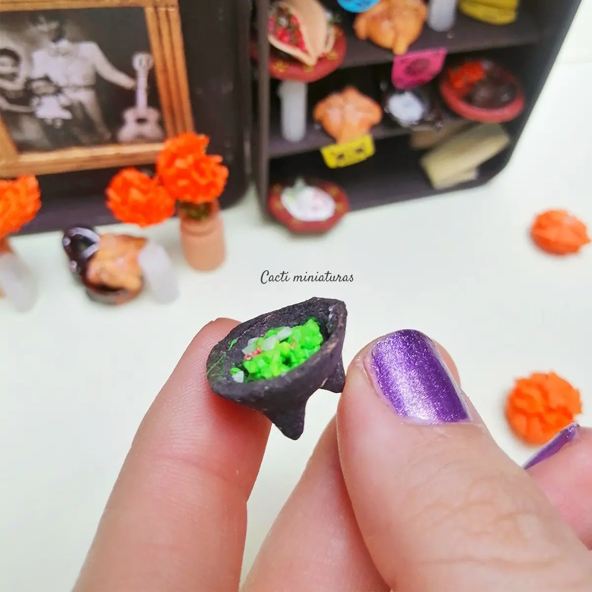 Mini ofrenda artesanal - Personalizada día de muertos