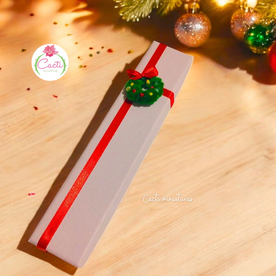 Set de aretes navideños -caja de regalo