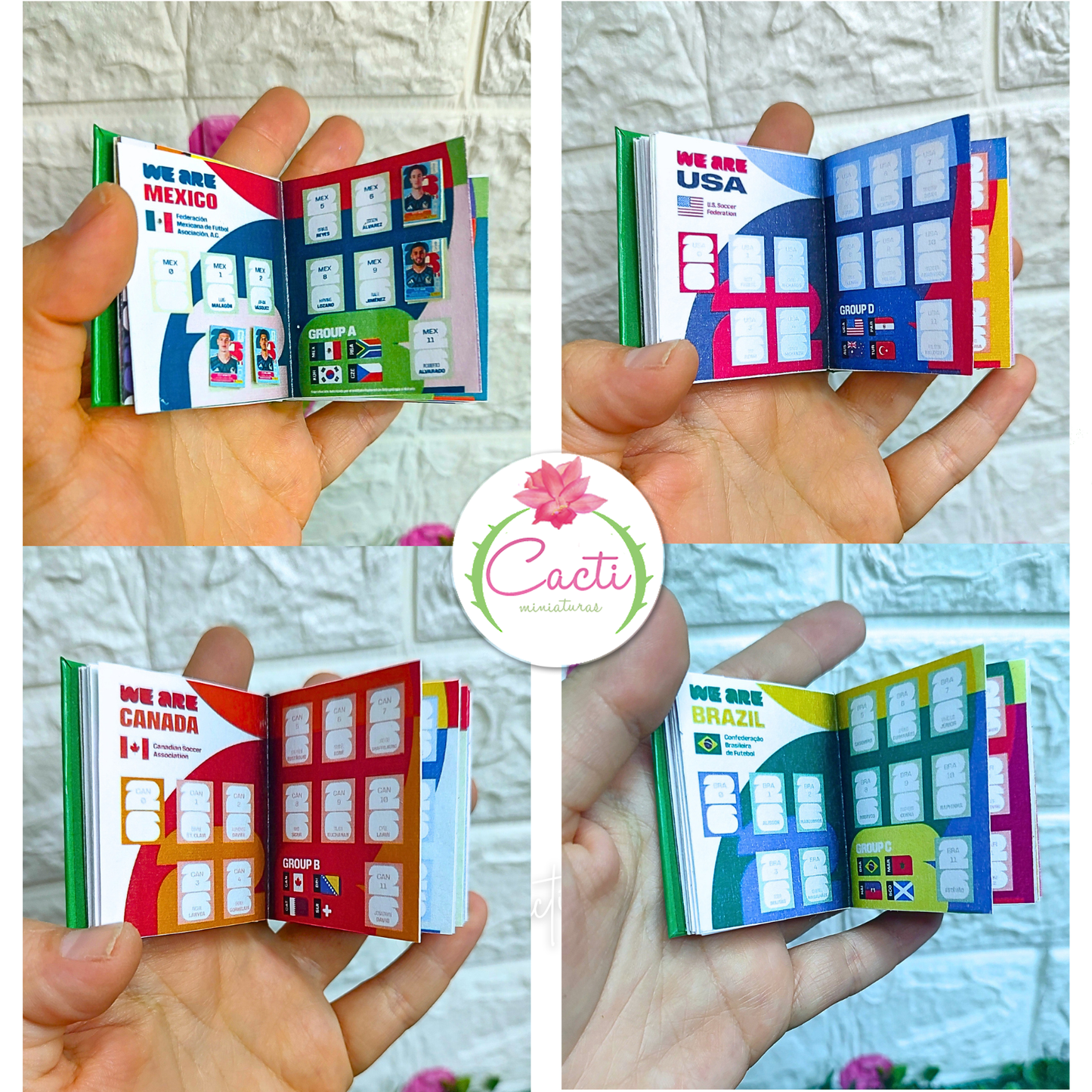 Mini Álbum Mundial Artesanal Completo | Incluye Más de 600 Stickers para Llenarlo