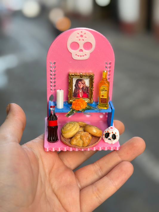 Mini altar día de muertos imán