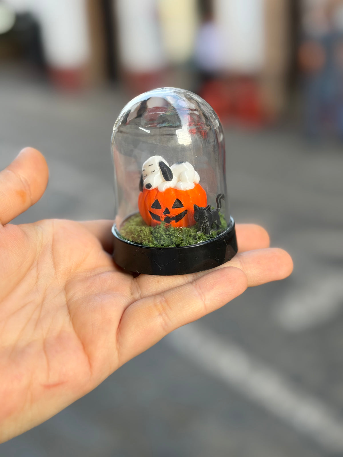 Mini cúpula Snoopy Halloween