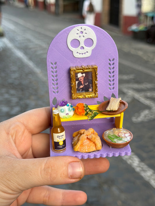 Mini altar día de muertos imán