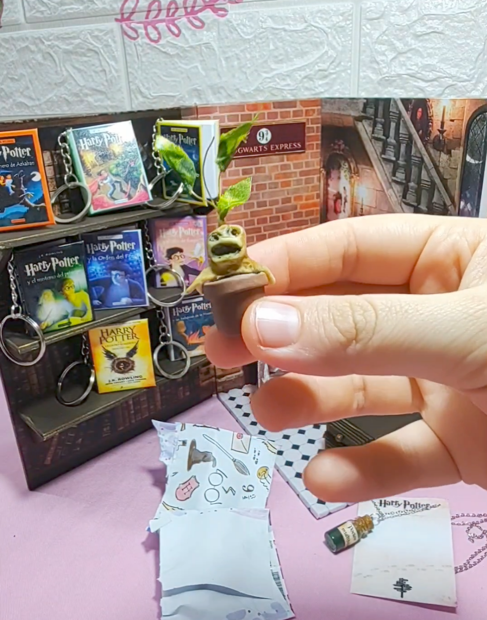 Rinconcito Harry Potter en miniatura - Set artesanal coleccionable