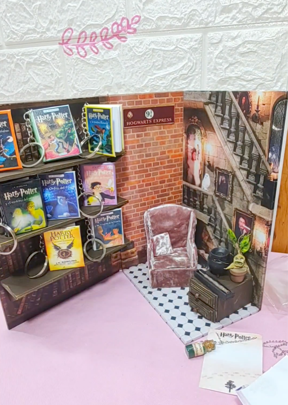 Rinconcito Harry Potter en miniatura - Set artesanal coleccionable