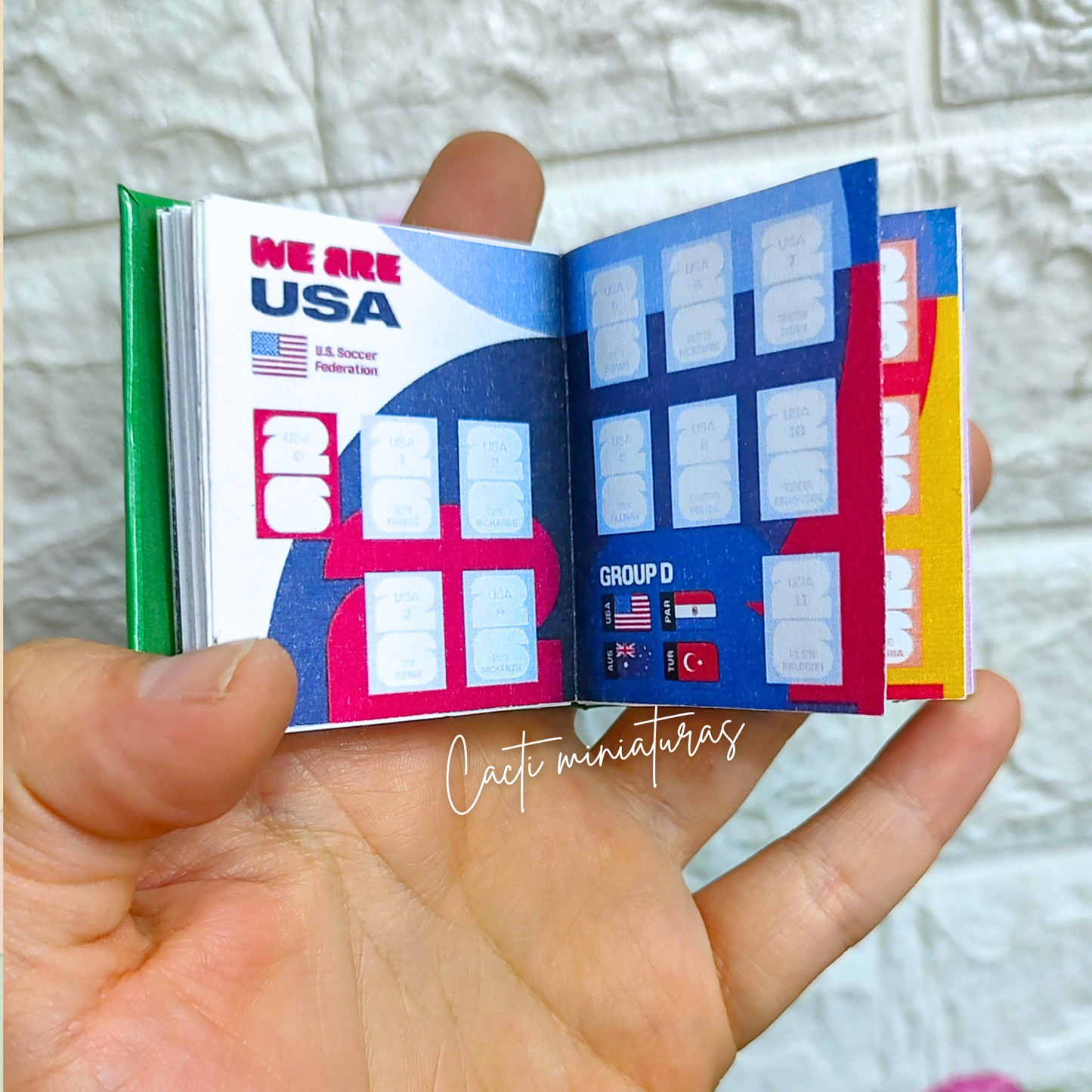 Kit Mini Álbum del Mundial completo  – Álbum artesanal, Stickers, Mini Balón y Sobres Coleccionables
