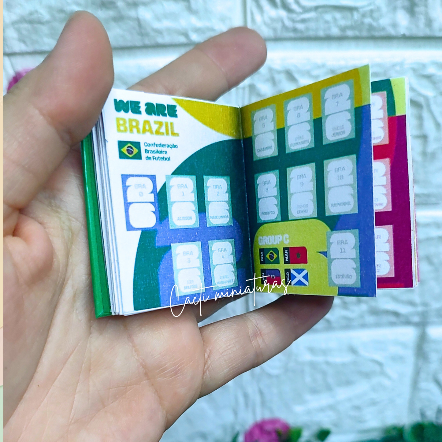 Kit Mini Álbum del Mundial completo  – Álbum artesanal, Stickers, Mini Balón y Sobres Coleccionables