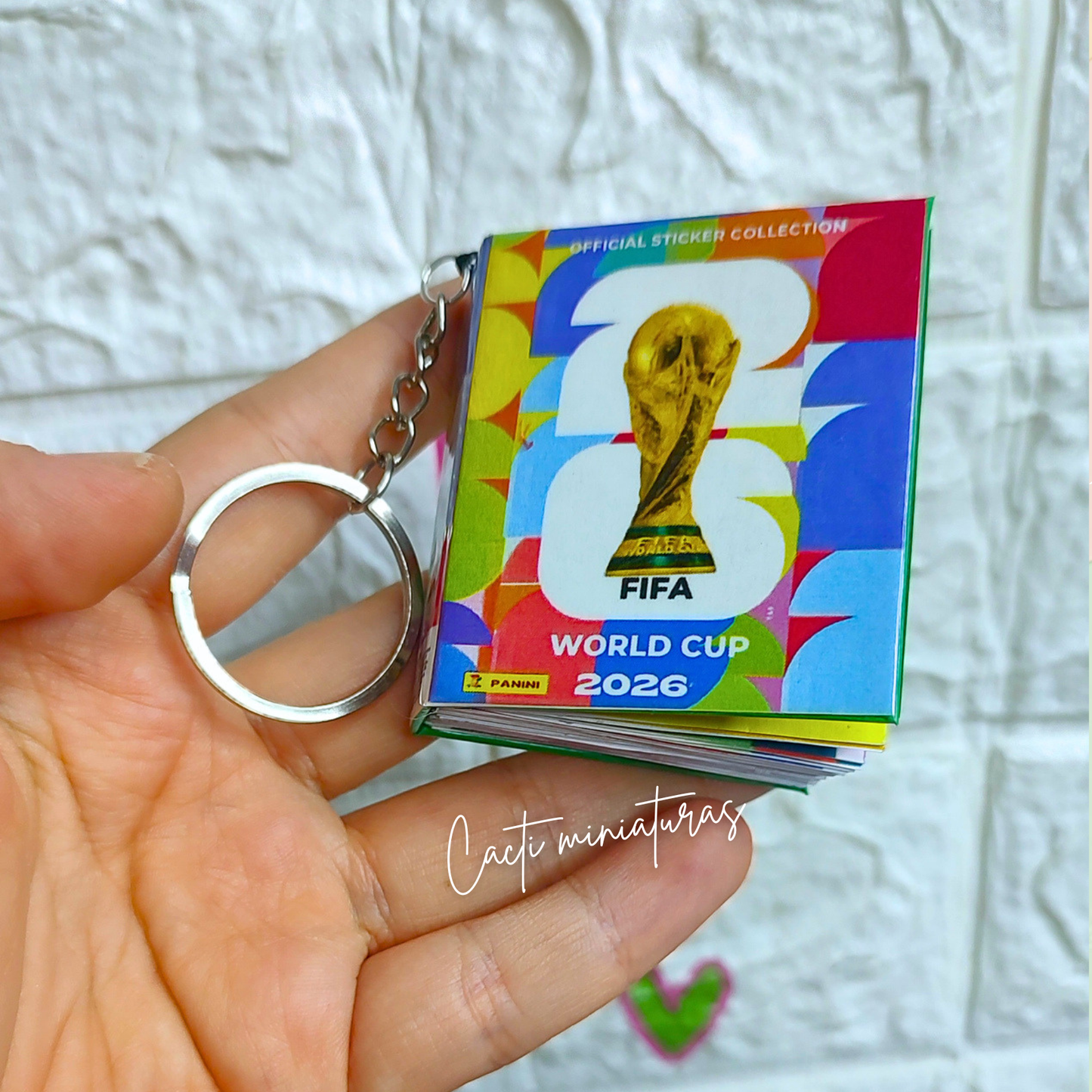 Kit Mini Álbum del Mundial completo  – Álbum artesanal, Stickers, Mini Balón y Sobres Coleccionables